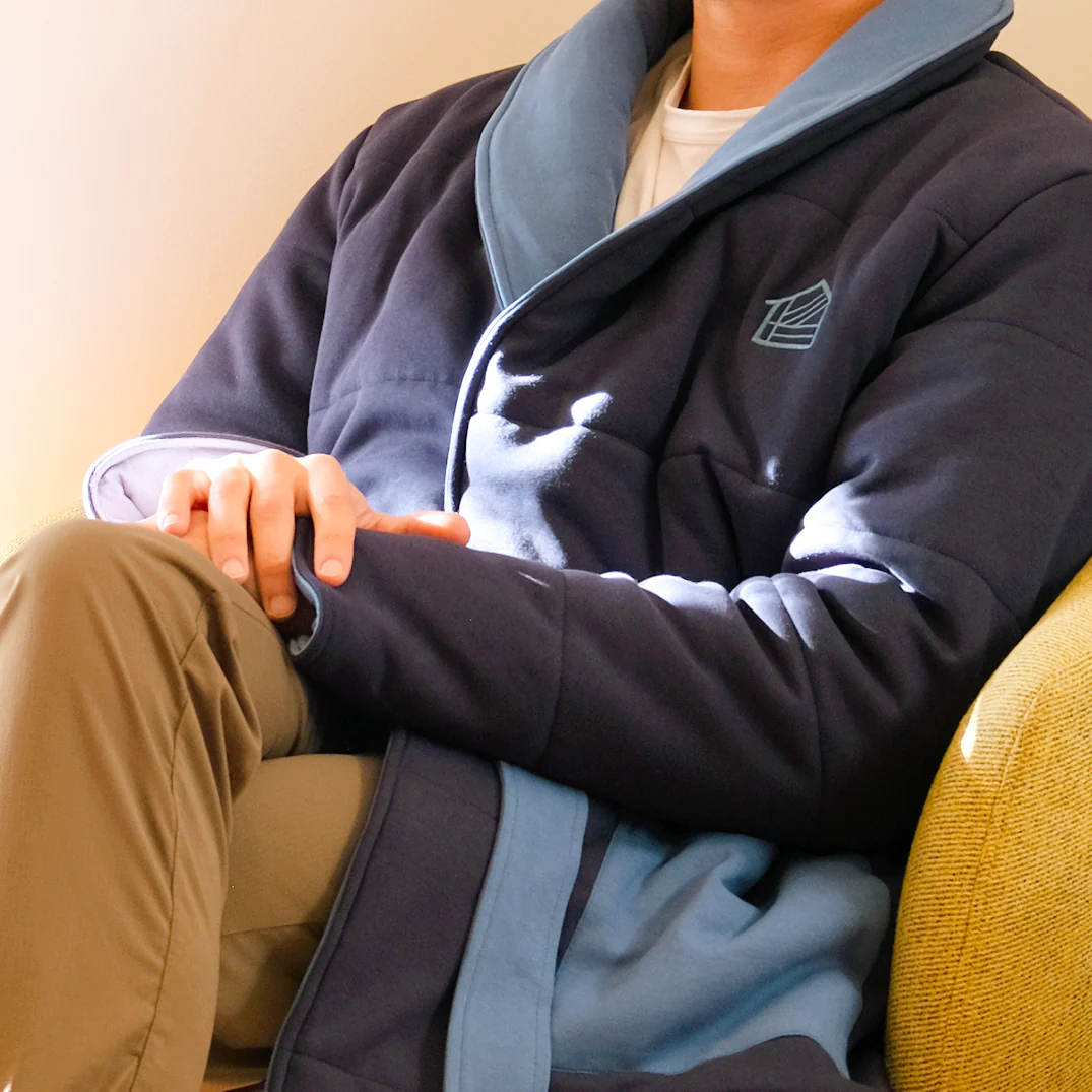 Housecoat in Navy - Image 13